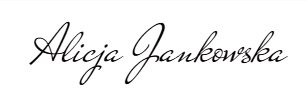 logo podpis odręczny Alicja Jankowska